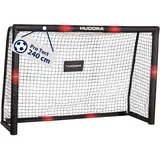 Hudora Fußballtor Pro Tect - großes Fußballtor für Kinder und Erwachsene - Schaumstoff ummanteltes Fußballtor mit Netz - Hochwertige Outdoor Torwand mit Aufprallschutz