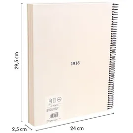 Milan MILAN® Packung mit 4 Notizbüchern A4, Hardcover, liniertes Papier (7 mm), 120 Blatt à 95 g/m2, Gummi-Kollektion 430