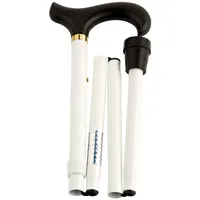 Gastrock Designer Gehstock Derby-Faltstock Gehhilfe weiß
