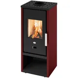 Blaze Kaminofen »Gilda«, Metall, 4,2 kW, BxHxT: 40,6 x 91,5 x 35,3 cm, Made in Italy, Holzfach, Aschebehälter, Freizeit, Heizen & Schwarz,