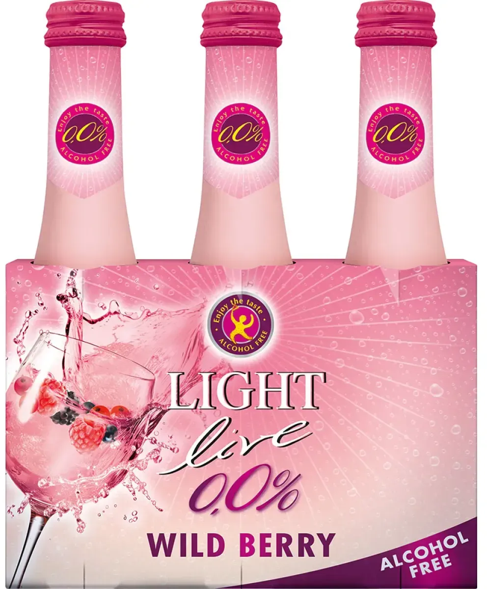 Light live Wild Berry Vegan/Alkoholfrei 3x0,2 l