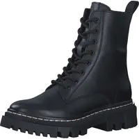 TAMARIS Damen Boot Schnürbooty Stiefelette Schnürung Reißverschluss 1-25276-41, Größe:41 EU, Farbe:Schwarz - Schwarz 41