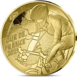 1⁄4oz-Goldmünze „Tour de France - Etappenkarte"