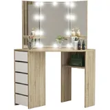 xxxlutz marktplatz Ml-Design Schminktisch, Braun, Holz, 54x141.5x110 cm, Schlafzimmer, Schminktische