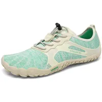 SAGUARO Barfuss Schuhe Damen Barfußschuhe Herren Outdoor Barfussschuhe Leicht Zehenschuhe Barfuß Fitnessschuhe mit Breiter Zehenbox Eisblau,Gr.40 - 40 EU