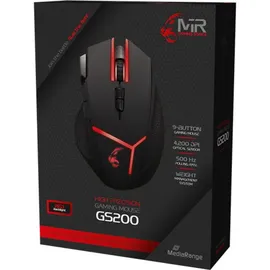 MediaRange MRGS200 schwarz/rot