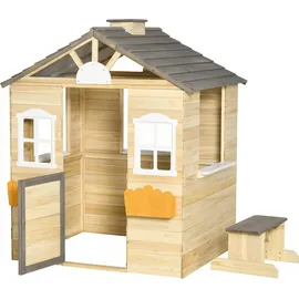 Outsunny Spielhaus für Kinder Natur