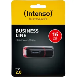 Intenso USB Stick 16GB Business Line – USB 2.0, Schwarz