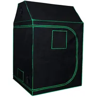 Mucola 120x120x180cm Zimmergewächshaus Growschrank Indoor Growzelt Growtent Zuchtzelte Zuchtschrank Dachschräge Pflanzenzucht Ganzjährige Pflanze, Lichtdicht und Wasserdicht