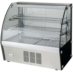 Horizontale warme vitrine auf theke gebogenes glas - 700x465x670 mm - 1000 W 230/1V - 13809310 Eurast