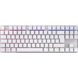 Cherry MX 8.2 TKL Wireless RGB, Gaming Tastatur, Mechanisch, Cherry BROWN kabellos, Silber/Weiß