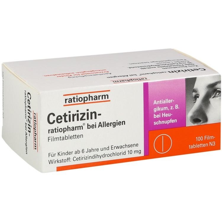 cetirizin ratiopharm 100