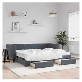 vidaXL Tagesbett 90 x 190 cm Dunkelgrau