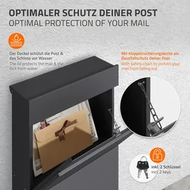 ML-Design Standbriefkasten Anthrazit