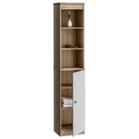 CASARIA Oslo Badschrank 170 x 34 x 26 cm Weiß/Braun