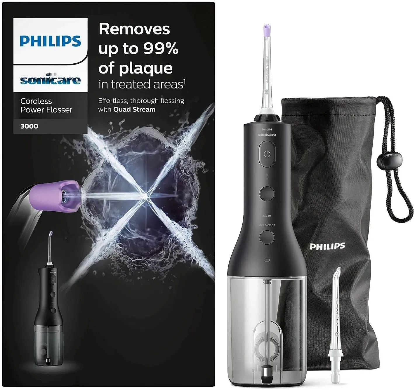 philips sonicare kabelloser power flosser 3000