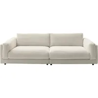 Big-Sofa 3C CANDY "Karalis" Sofas Gr. B/H/T: 294cm x 85cm x 150cm, Cord, beige (natur) auch in Cord-Bezug, lose Kissen, loungige Bequemlichkeit