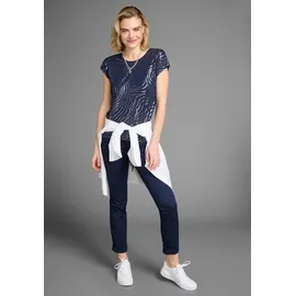 LAURA SCOTT Rundhalsshirt in marine | Gr.: 36