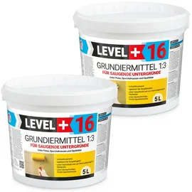 Level + Tiefengrund 1:3 für Innenbereich unter Spachtelmassen 12 kg