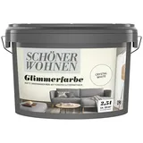 SCHÖNER WOHNEN-Farbe Trendstruktur Wandfarbe Glimmerfarbe  (Crystal White, 2,5 l, Matt, Art Effekt: Glitzer-Optik)