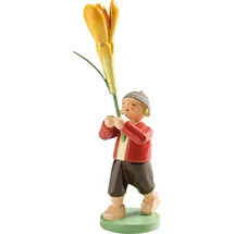 Wendt & Kühn Junge mit Krokus 12,5 cm mehrfarbig