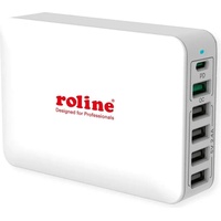 Roline USB Charger 6 Port (4x USB-A, 1x USB-C, 1x USB-A QC3.0) max. 60W weiß (19.11.1055)