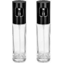 Wenko Nevo Ölspender 2er Set 100 ml Sprüher für Öl und Essig Schwarz