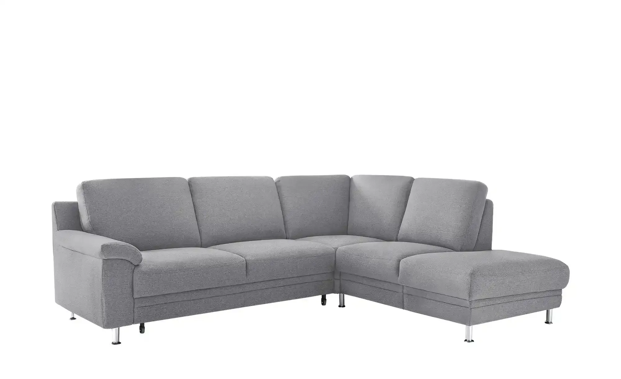 DeLuca Ecksofa  Lavant ¦ silber ¦ Maße (cm): B: 232 H: 91 T: 208