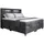 Fun Möbel Boxspringbett Elektrisch Bett DAVIDE 180x200cm in Stoff Fresh Dunkelgrau, - Grau