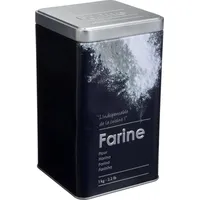 5five simply smart Vorratdose Mehl 1 kg metall "black