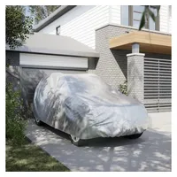 vidaXL Stoffgarage SUV Silbern