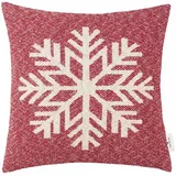 Tom Tailor Winter Snowflake 45 x 45 cm Rot