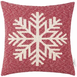 Tom Tailor Winter Snowflake 45 x 45 cm Rot