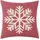 Tom Tailor Winter Snowflake 45 x 45 cm Rot