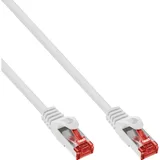 InLine Patchkabel, S/FTP (PiMf), Cat.6, 250MHz, PVC, CCA, weiß, 0,5m