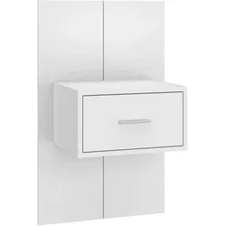 vidaXL Wand-Nachttisch Weiß