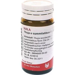 THUJA E SUMMITATIBUS D 6 Globuli 20 g