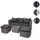MCW Lounge-Set, grau, Kissen anthrazit