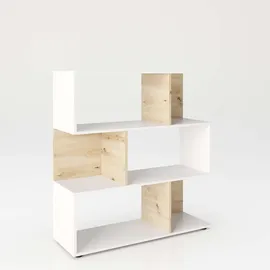 Phoenix Group AG Bücherregal 103 x 36 x 110 cm Weiß/Artisan Eiche