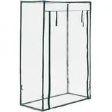 [en.casa] Gewächshaus, Transparent, Kunststoff, 100x150x50 cm, Gartenzubehör, Hochbeete
