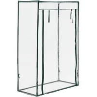 [en.casa] Gewächshaus, Transparent, Kunststoff, 100x150x50 cm, Gartenzubehör, Hochbeete