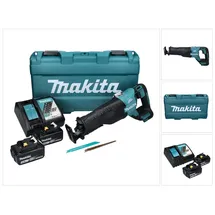 Makita DJR 187 RTK Akku Reciprosäge 18 V Brushless + 2x Akku 5,0 Ah + Ladegerät + Koffer