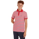 Tommy Hilfiger Poloshirt fein gestreift Gr. XXXL, primary red/ white, / 41100155-XXXL