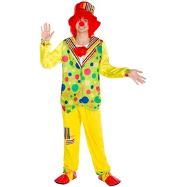 Tectake Clown Pipetto Herrenkostüm
