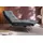 KAWOLA Relaxliege AMERIVA Polyester 80 x 110 x 158 cm Schwarz mit Kissen und Kopfteil