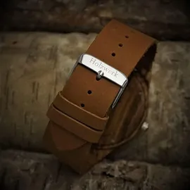 Holzwerk Germany Holzwerk MONARCH Damen Holz Leder Armband Uhr mit Schmetterling Muster, braun