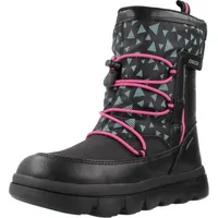 GEOX J WILLABOOM Girl B A Ankle Boot, Black/Fuchsia, 38 EU