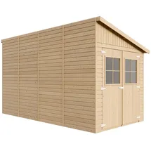 TIMBELA Anbau-Gartenhaus 2,95 x 2,72 m Beige