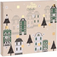 Tee Advents Kalender 2024 klein - 23x21 cm - Weihnachten Deko Nikolaus Geschenk