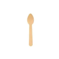 Bio Holz Kaffeelöffel 11 cm | FSC® Nachhaltig & Plastikfrei | 100 Stück